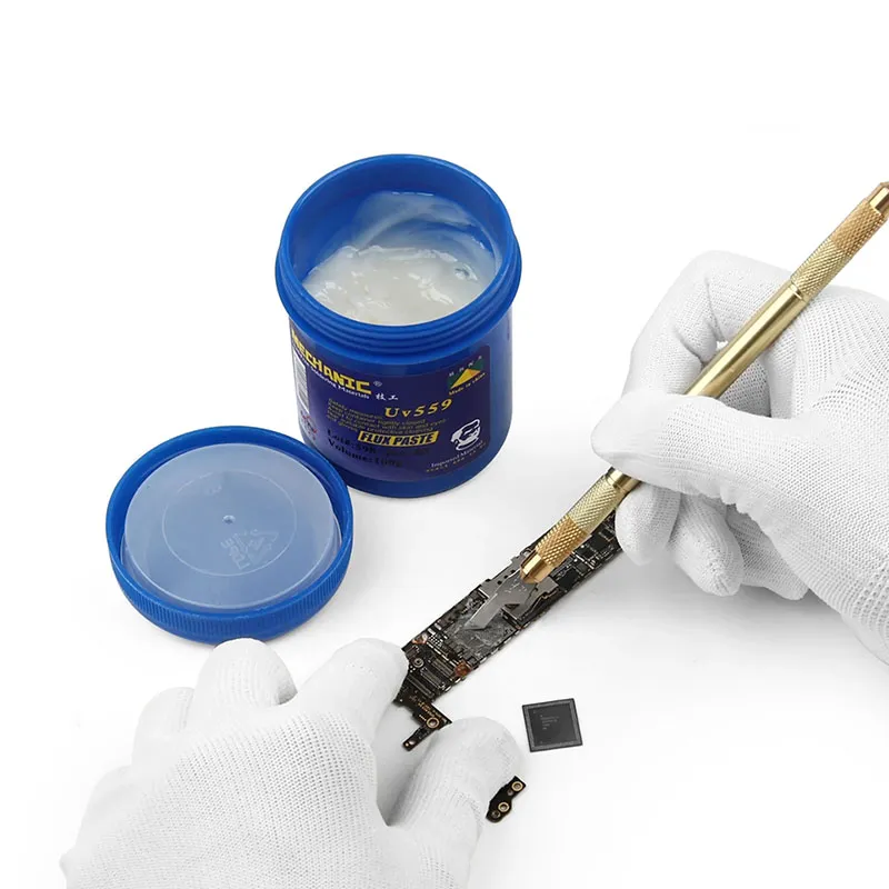 Mechanic: 100gm Lead-Free No-Clean Solder Flux Paste Container - Image 12
