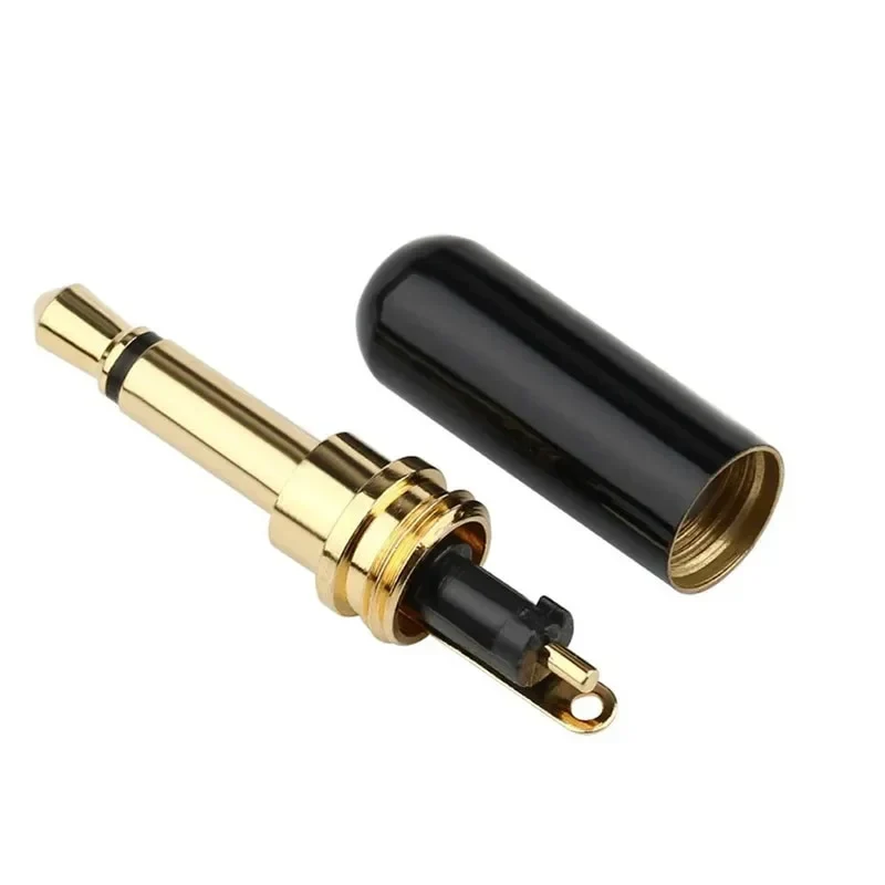 [Design-1] Metal Body Stereo Audio Jack Connector Male - Image 4
