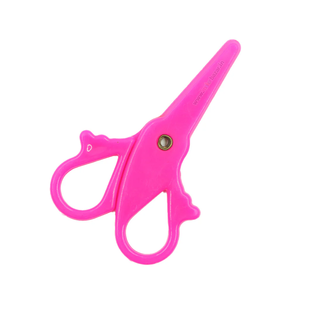3.5in/90mm Mini DIY Plastic Safety Scissor for School Kids - Image 2