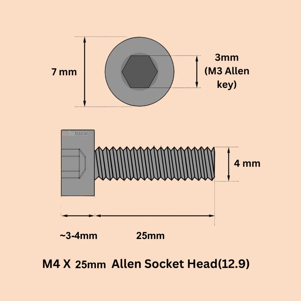 MS Allen Socket Head Screws Bolt [Pack of 10] - Image 25