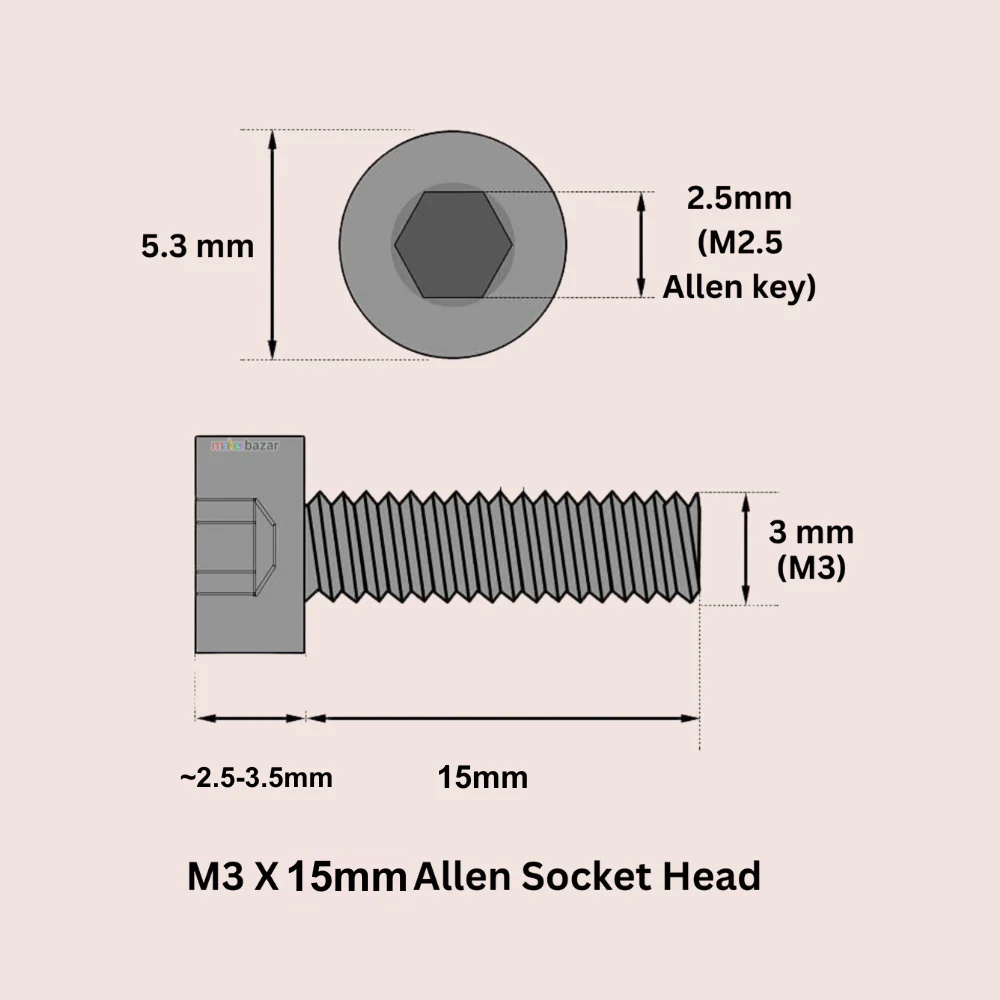 MS Allen Socket Head Screws Bolt [Pack of 10] - Image 8