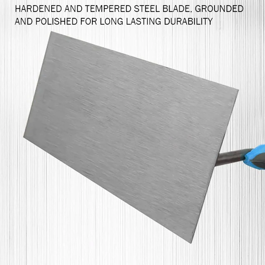 MT4 Masonry Finishing Trowel Square Toe Square Heel with Wooden Handle 12inch - Image 3