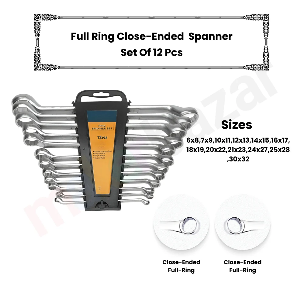 Generic: Spanner Set Hand Tool Wrench Kit - Image 3