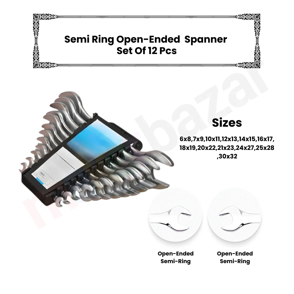 Generic: Spanner Set Hand Tool Wrench Kit - Image 7