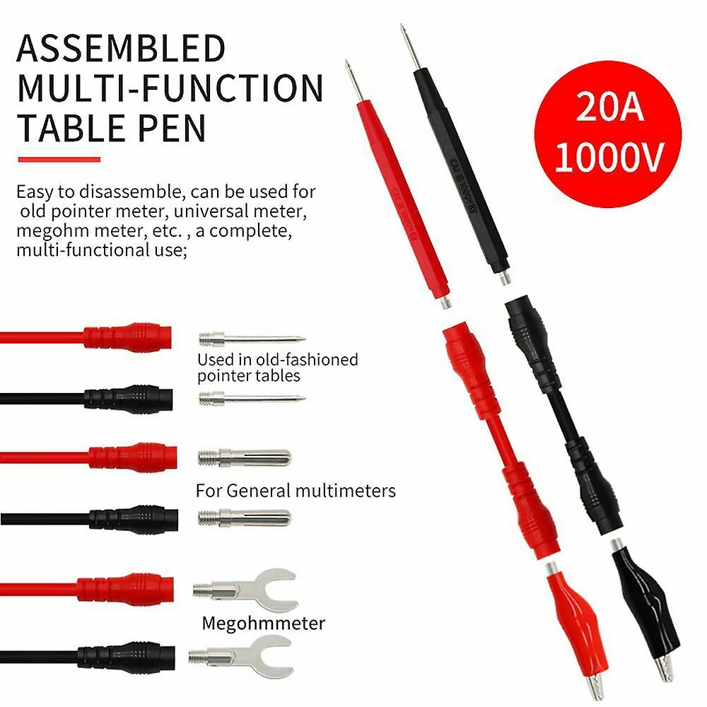 16-in-1 Multifunction Digital Multimeter Test Probe Wire Pen with Different Connectors Kit - Image 3