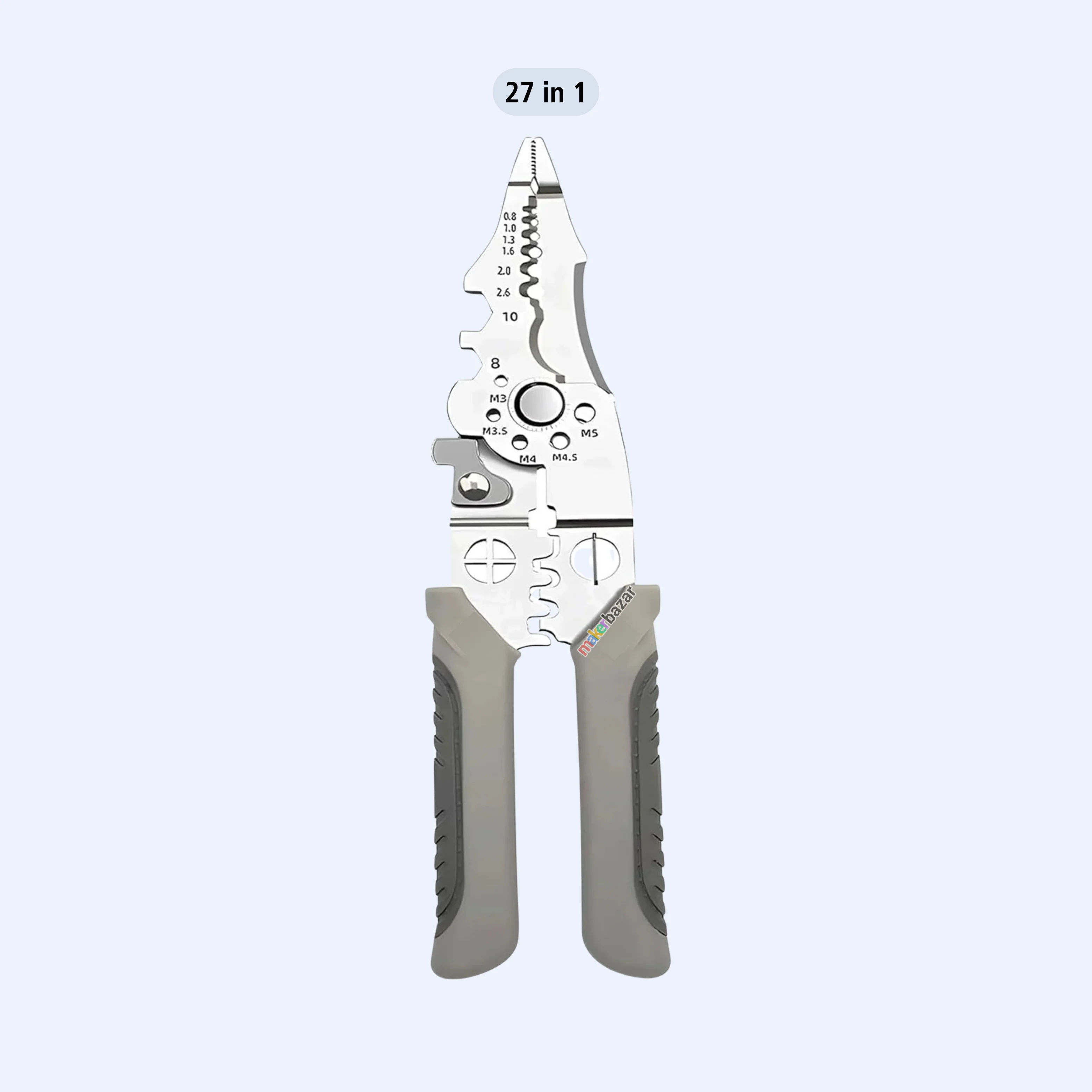 Multifunctional Wire Stripper, Crimper & Cable Cutter Tool Plier - Image 2