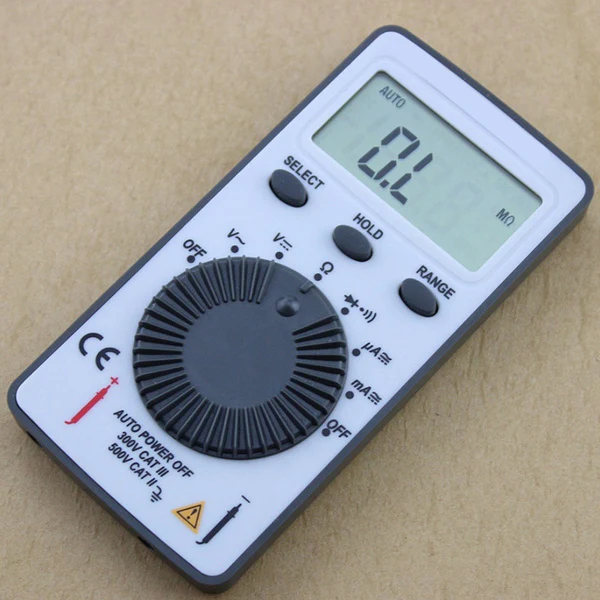 Multimeter: Mini Digital Pocket Meter Tester (White) with Plastic Case - Image 10