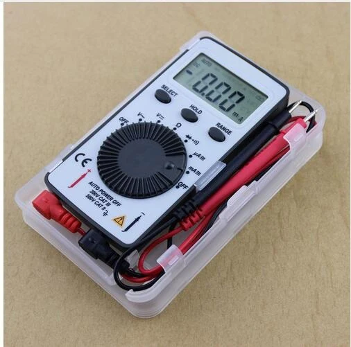 Multimeter: Mini Digital Pocket Meter Tester (White) with Plastic Case - Image 14