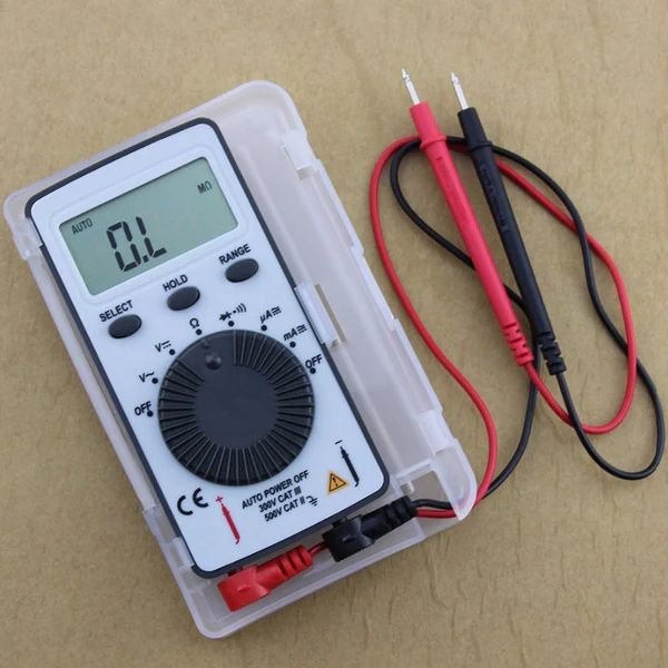 Multimeter: Mini Digital Pocket Meter Tester (White) with Plastic Case - Image 16