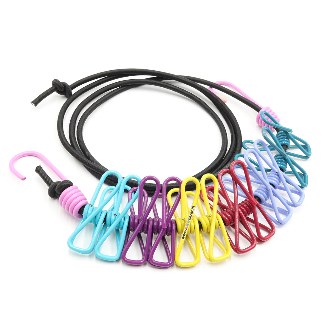 Multipurpose Stretchable Rope with Metal Clips - Image 8