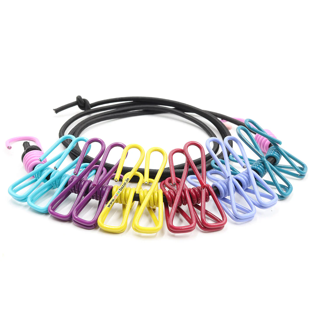 Multipurpose Stretchable Rope with Metal Clips - Image 9