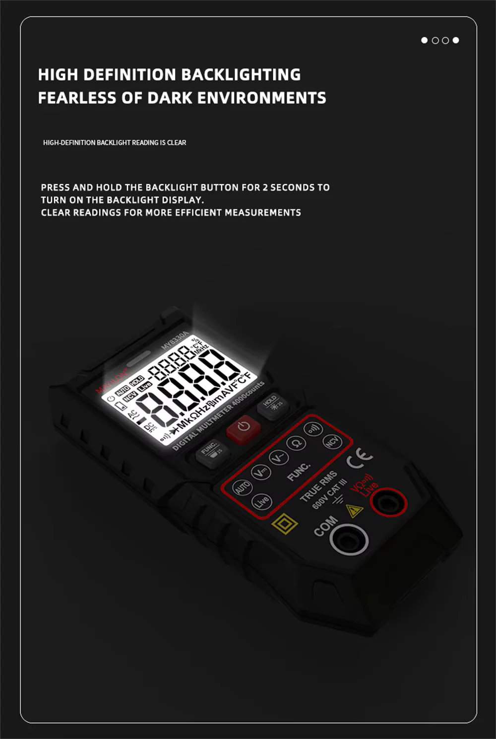 MY8330 Professional Digital Multimeter with Automatic Measuring Range - Image 12