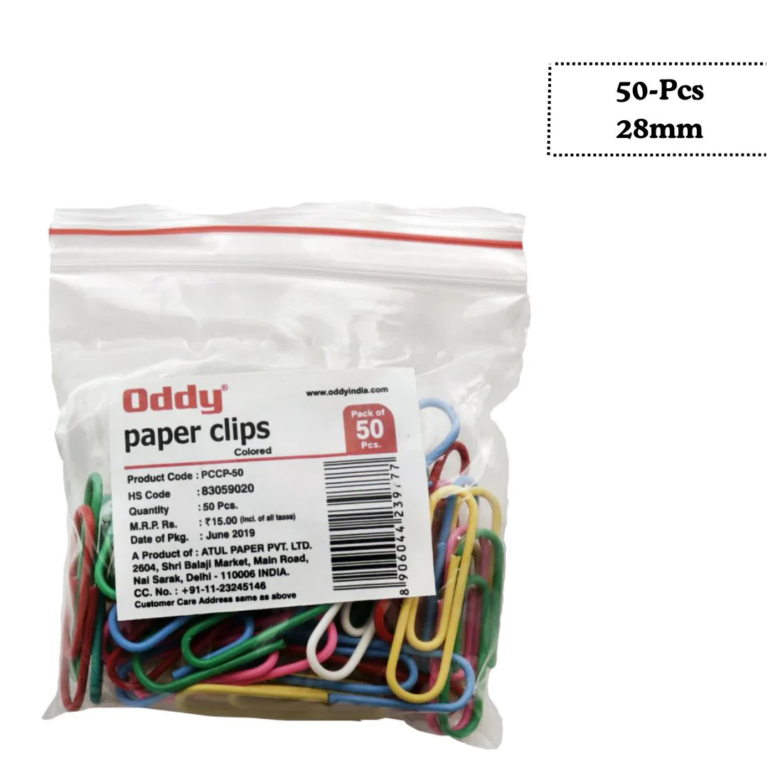 Oddy: Multi-Colored Vinyl Coated Paper Clip - Image 2