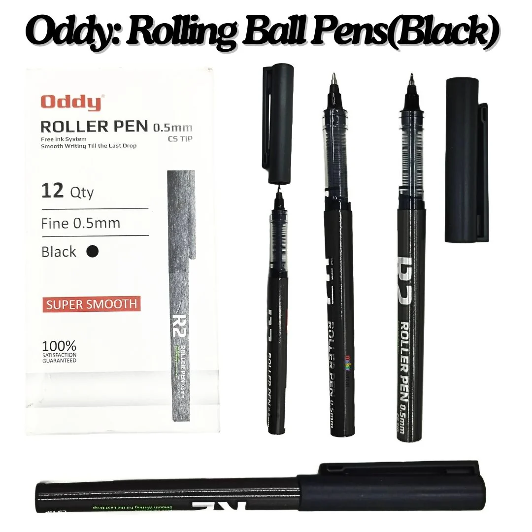 Oddy: Rolling Ball Pens Quick-Drying Ink 0.5mm Extra Fine Point Pens - Image 3