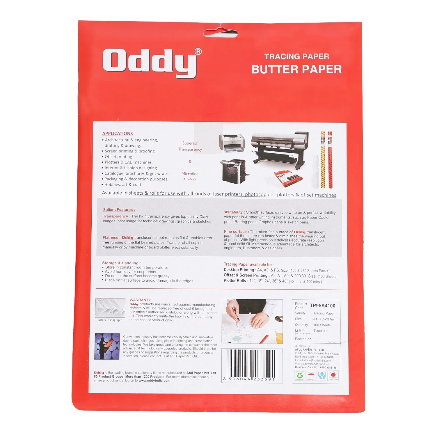 Oddy: Tracing Butter Paper - Image 3