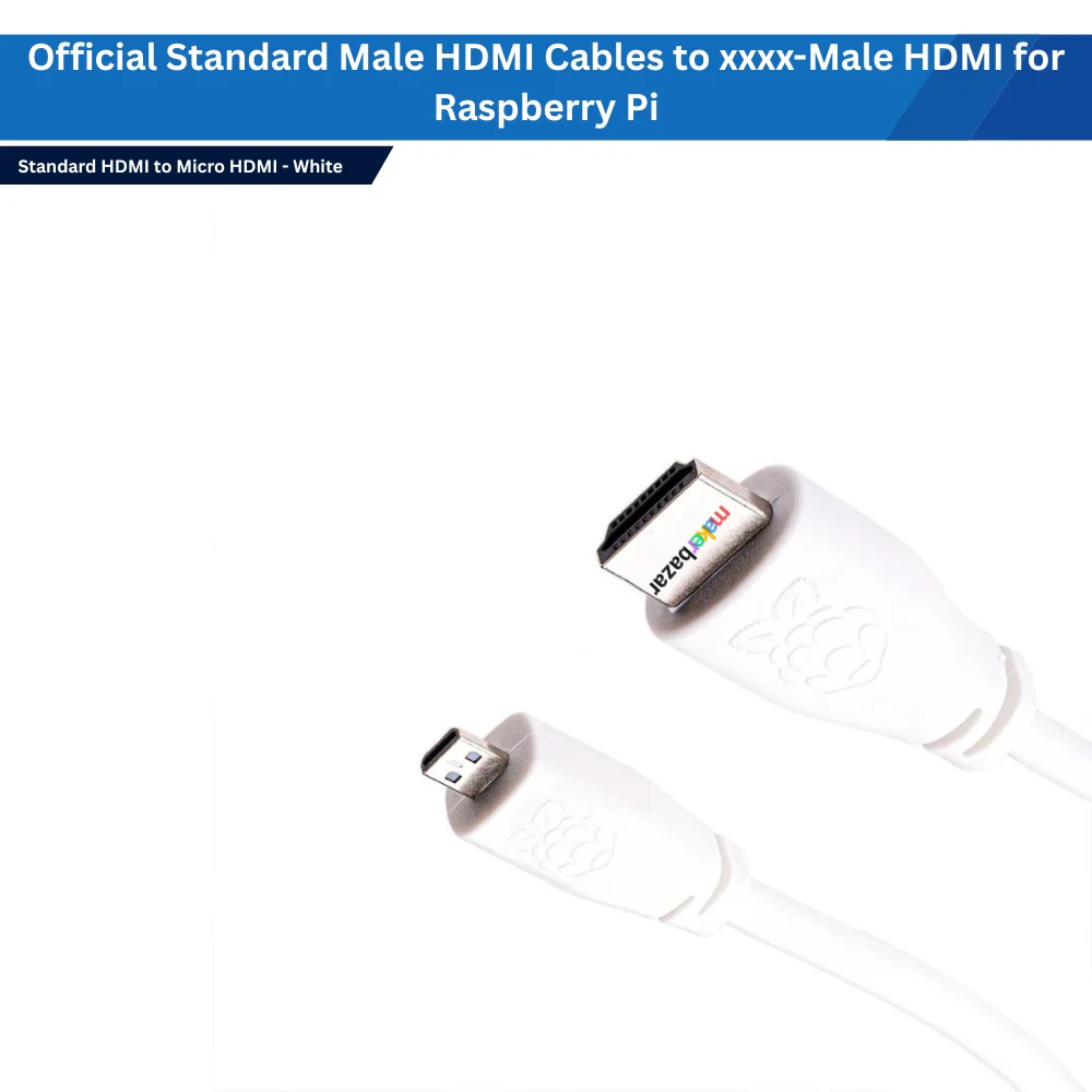 Official Standard Male HDMI Cables to xxxx-Male HDMI for Raspberry Pi - Image 3