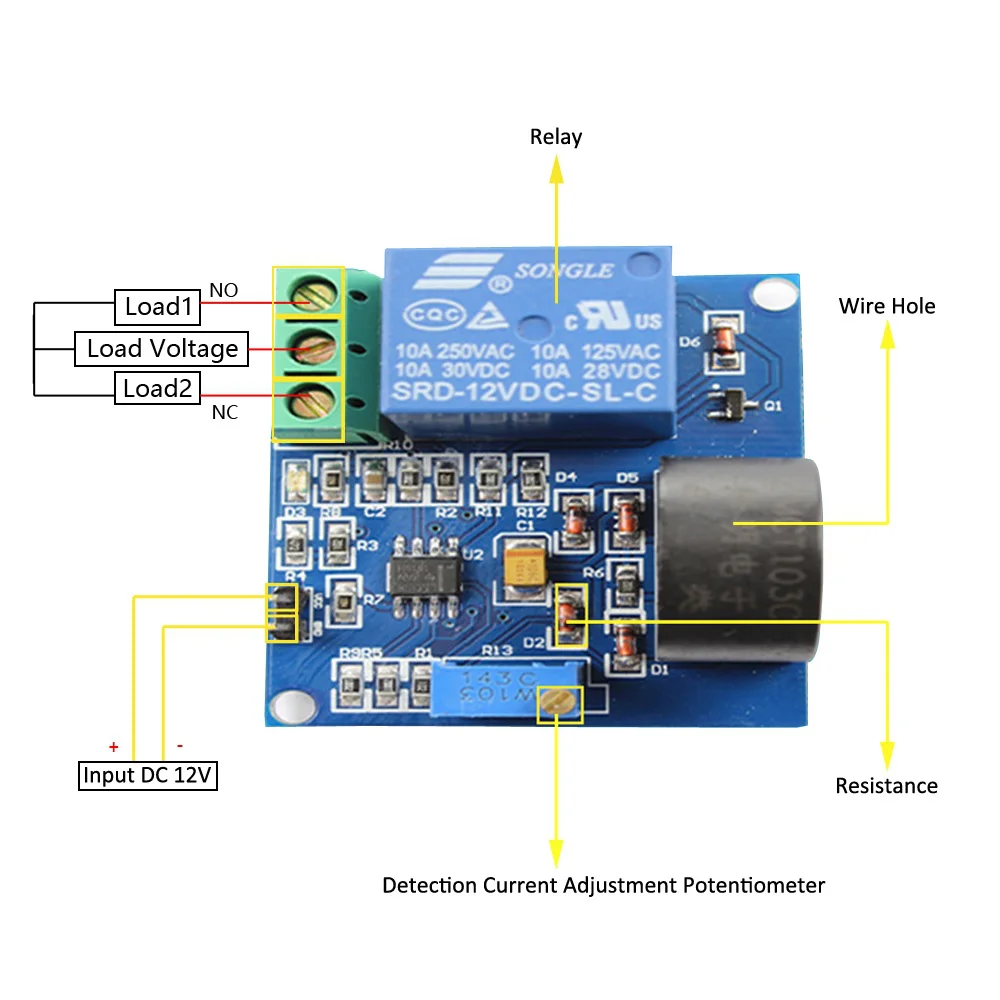 Overcurrent Protection AC Current Detection Sensor Module - Image 5
