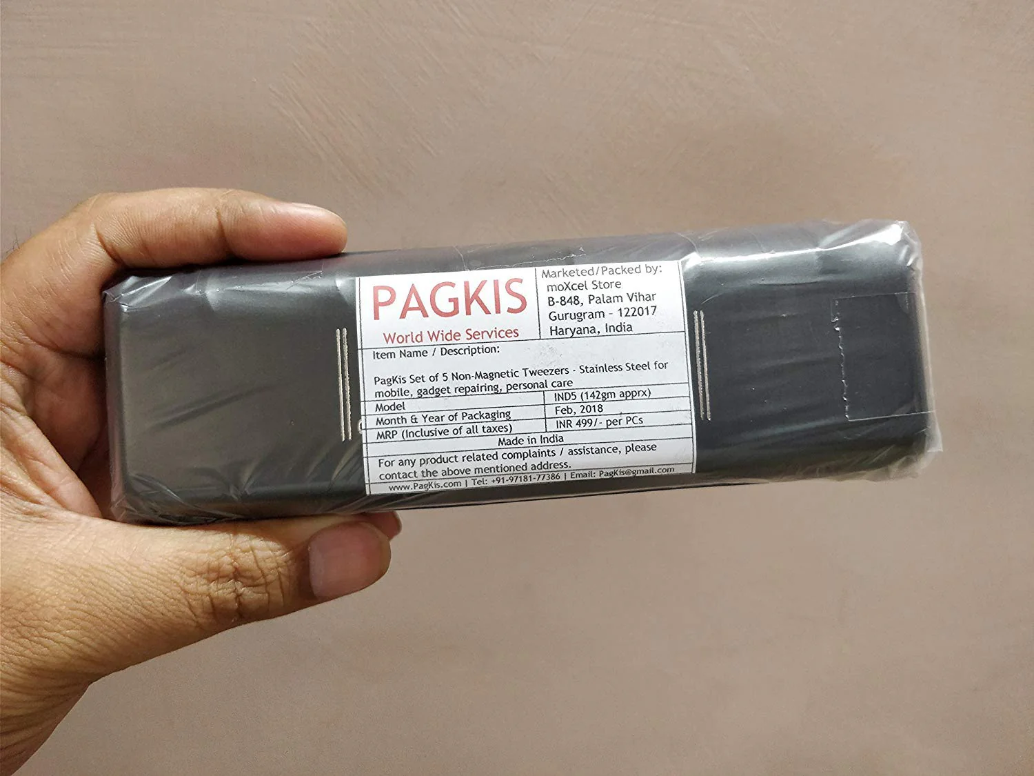 Pagkis: 5pcs Non-Magnetic Stainless Steel Tweezers - Image 2