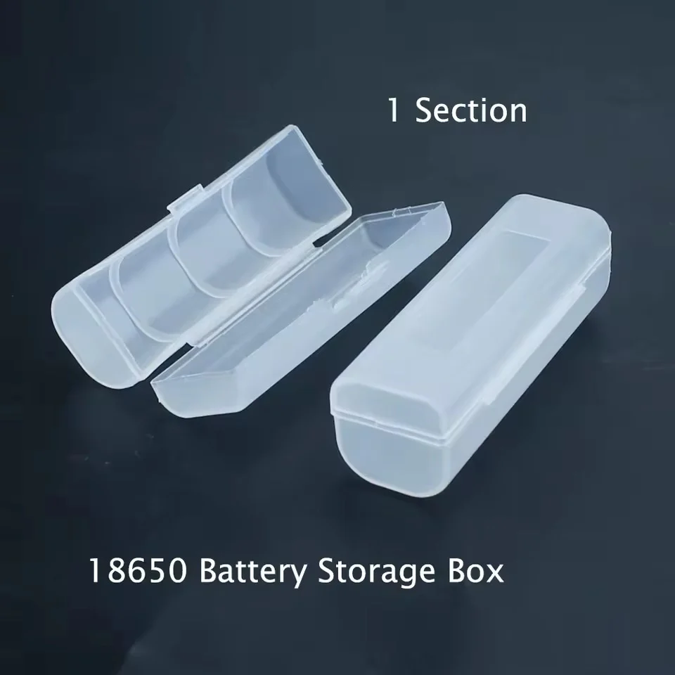 Portable Clear Plastic Storage Box for 18650 Batteries - Image 2