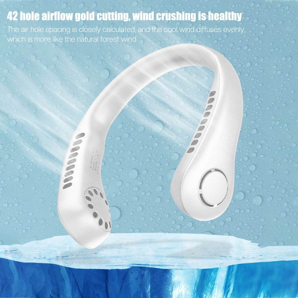 Portable Vaneless Hanging Neck Fan - Image 2