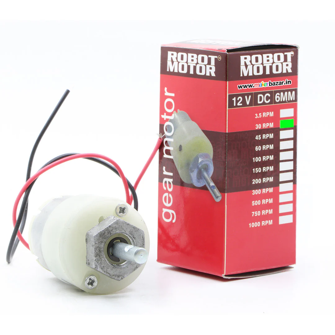 Premium White: 12V Centre Shaft DC Geared Motor - Image 5