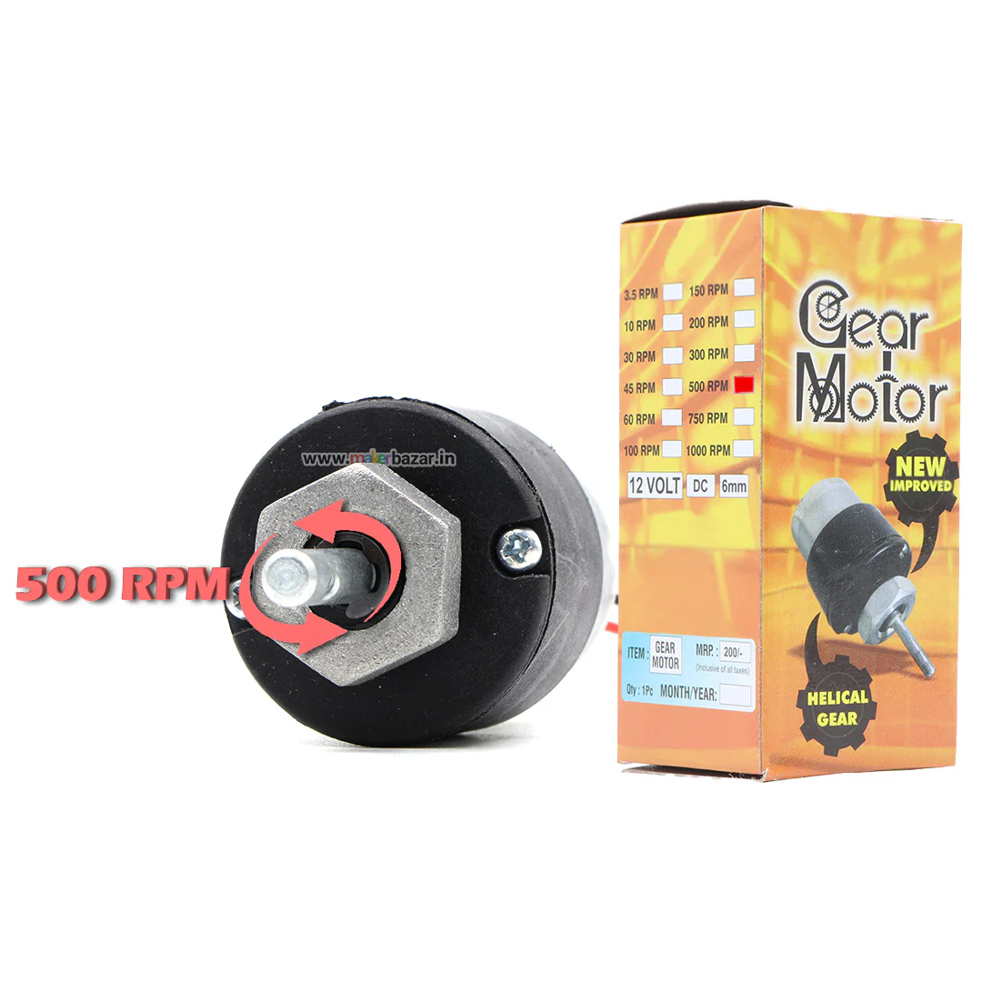 Premium Black: 12V Centre Shaft DC Helical Geared Motor - Image 18