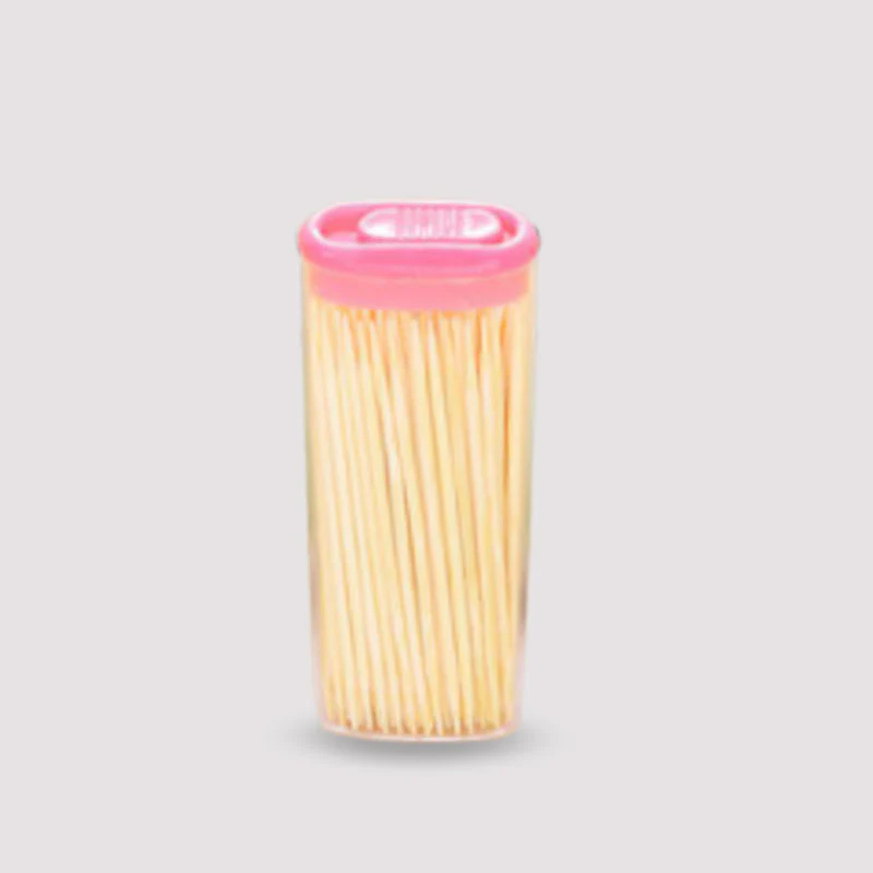 Premium Wooden Toothpick Box (Pointed Heads) with Dispensor for DIY/ Craft - Image 3