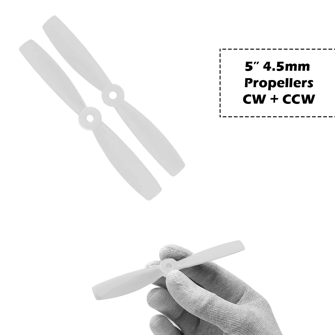 2-Blades 4.5mm Propellers For Drone/Quadcopters CW + CCW (1-Pair) - Image 16