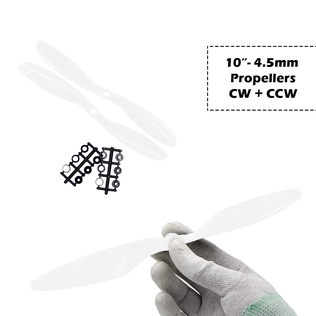 2-Blades 4.5mm Propellers For Drone/Quadcopters CW + CCW (1-Pair) - Image 27