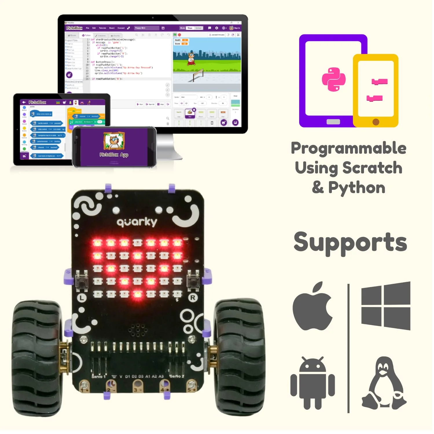 Quarky Ultimate Kit | Advanced AI Robot Toy Kit for 7+ Year Kids with Mechanical Construction & Model Making | Learn Robotics with 50+ Interesting AI & ML Projects - Image 5