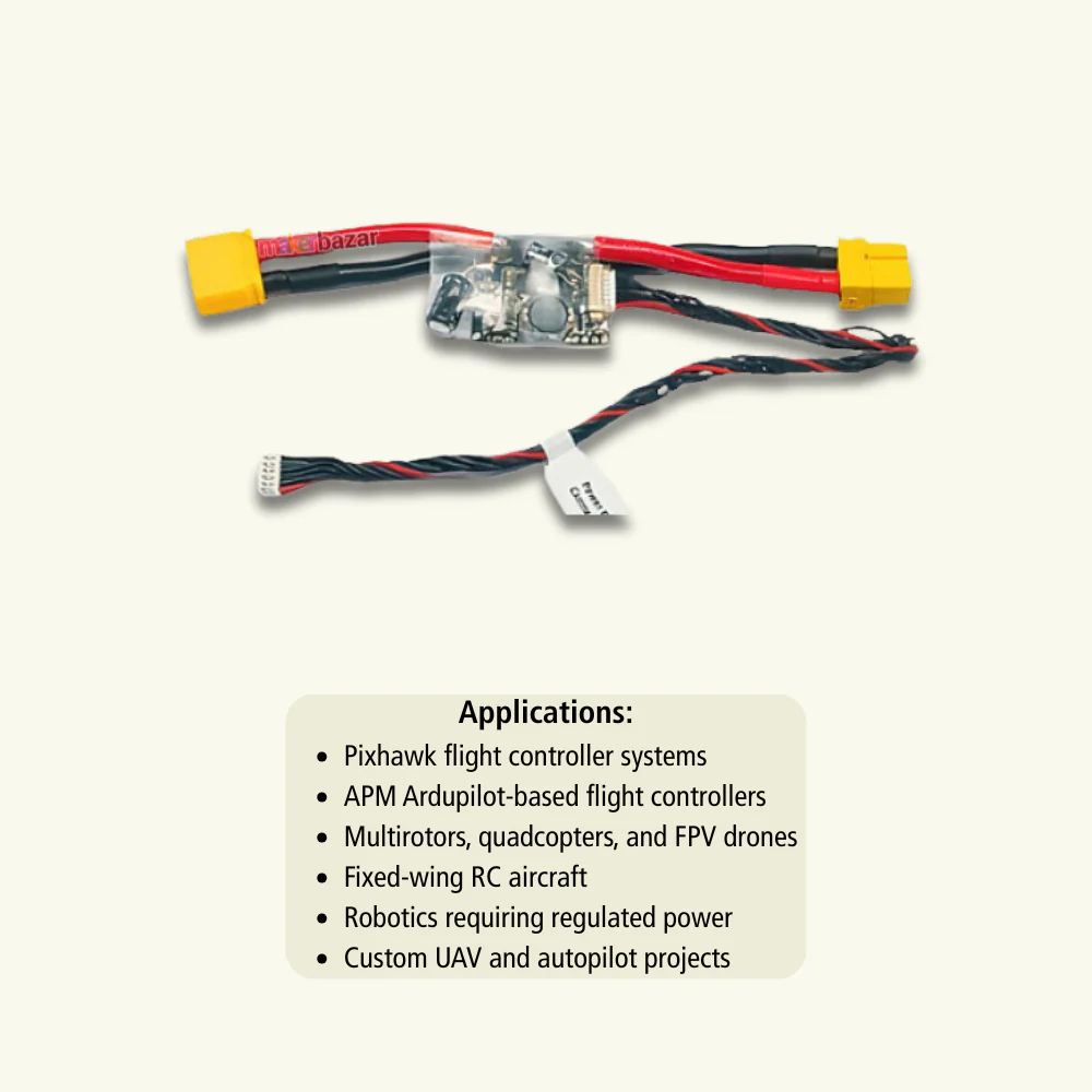 Radiolink 5.45V 2.5A BEC Power Module (2–12S) for Pixhawk & APM - Image 4