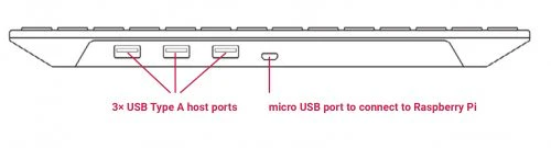 Raspberry Pi Official Keyboard - Red/White - Image 6