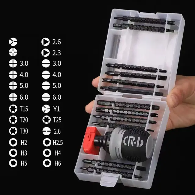 Ratcheting Double-Head Screwdriver with Storage Box - Image 8