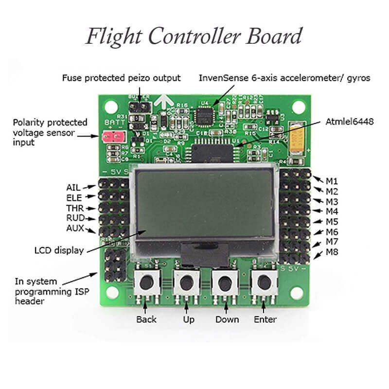 RC Flight Controller KK 2.1.5 with 6050MPU & Atmel644PA - Image 4