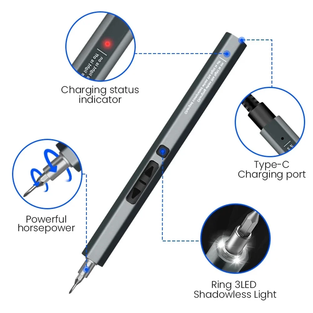 12-in-1 Rechargeable Cordless Electric Mini Screwdriver Set - Image 2