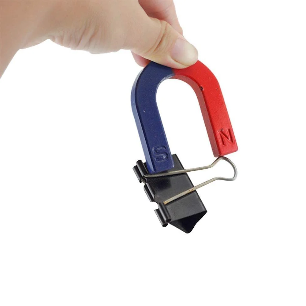 Red Blue Painted Pole U Shaped Horseshoe Magnet - Image 5