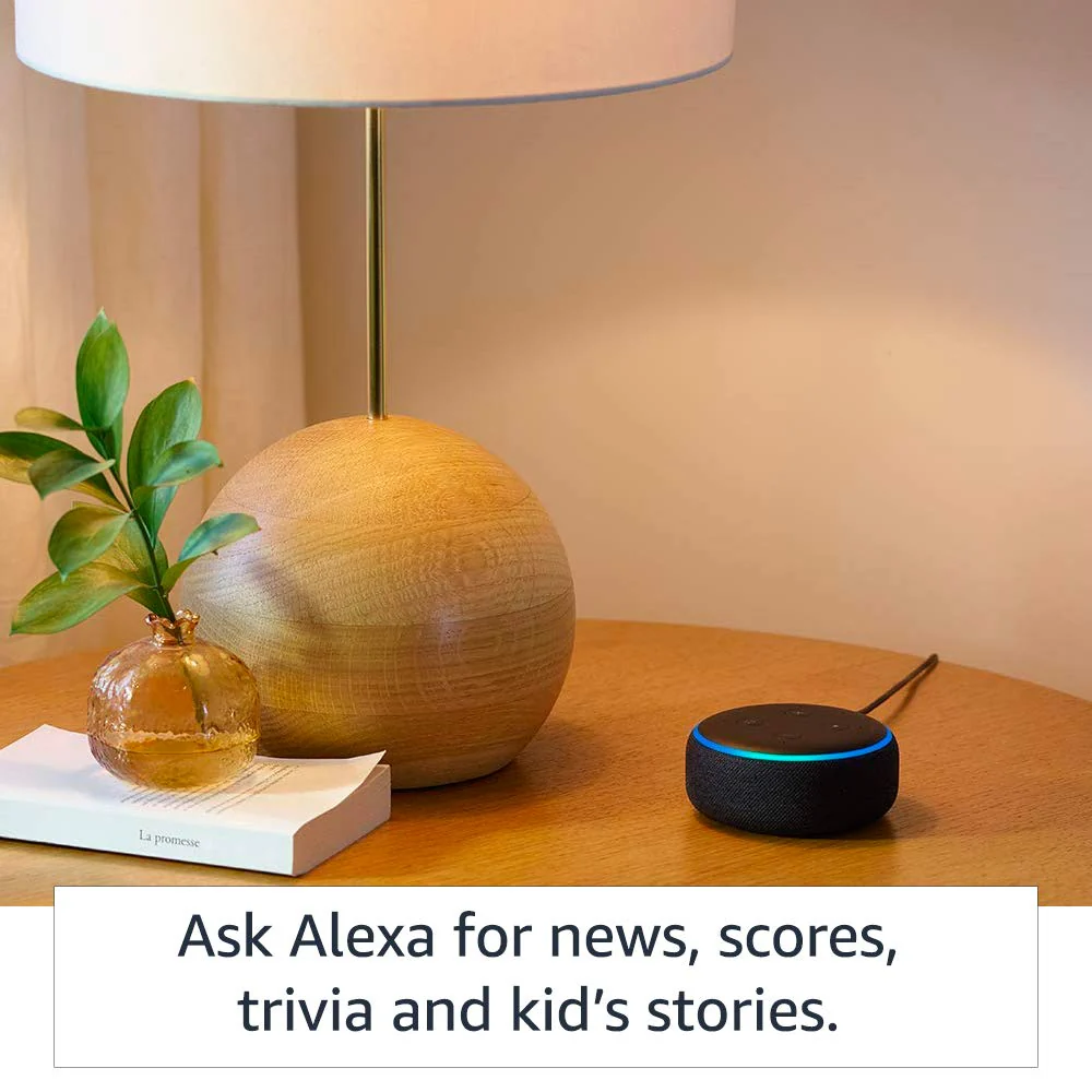 Refurbished 3rd Gen Echo Dot Smart Speaker - White - Image 5