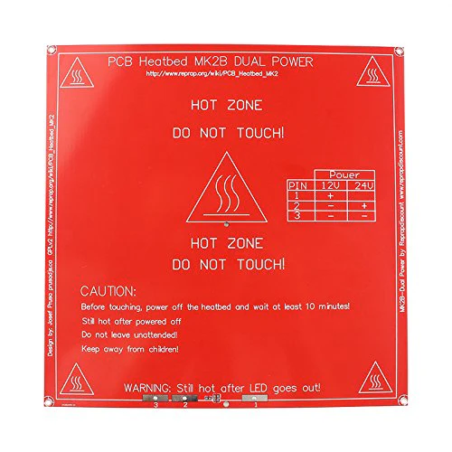 RepRap MK2B 3D printers Dual Power PCB Heat Bed - Image 3