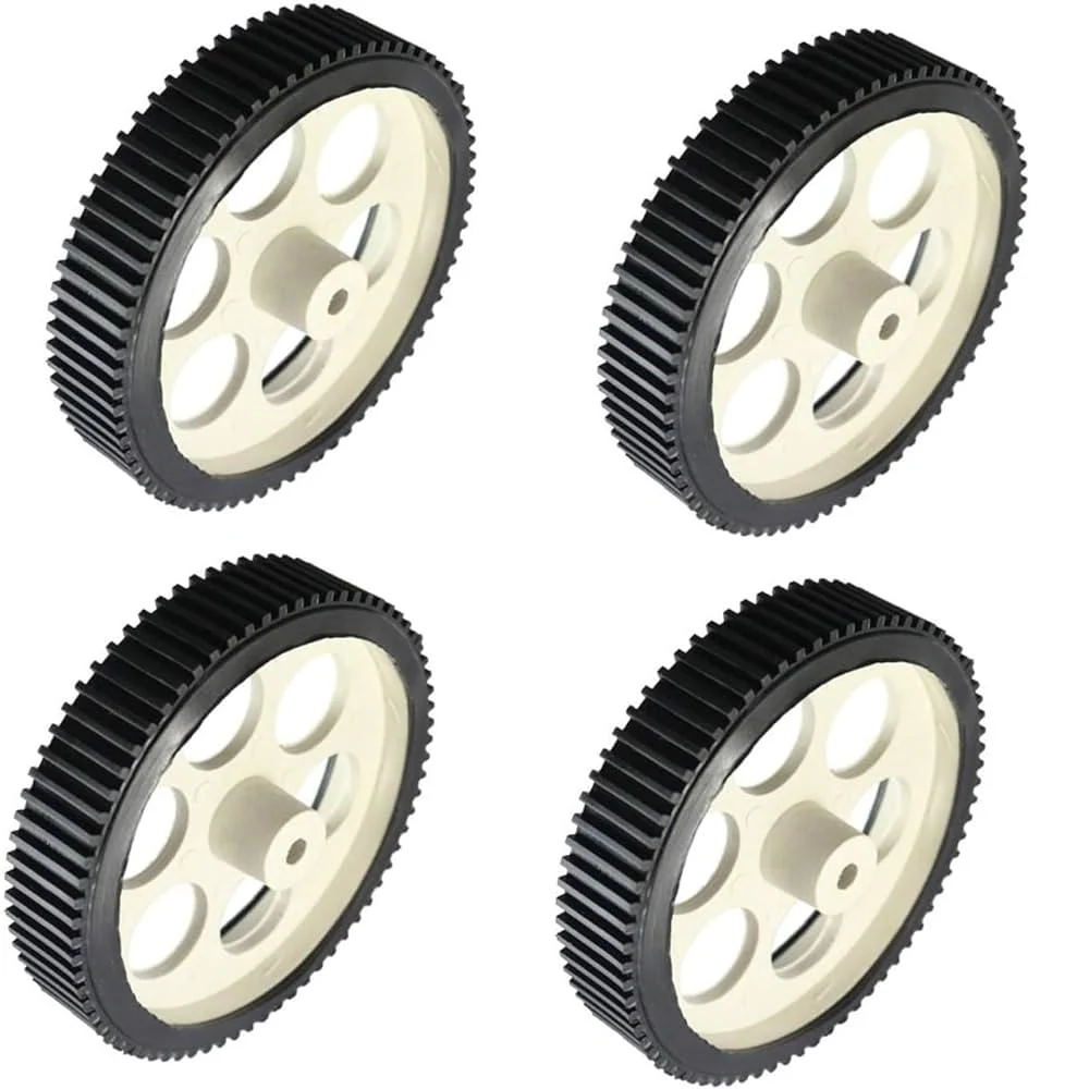 10x2cm Robotic DC Wheels [6mm Shaft] - Image 3