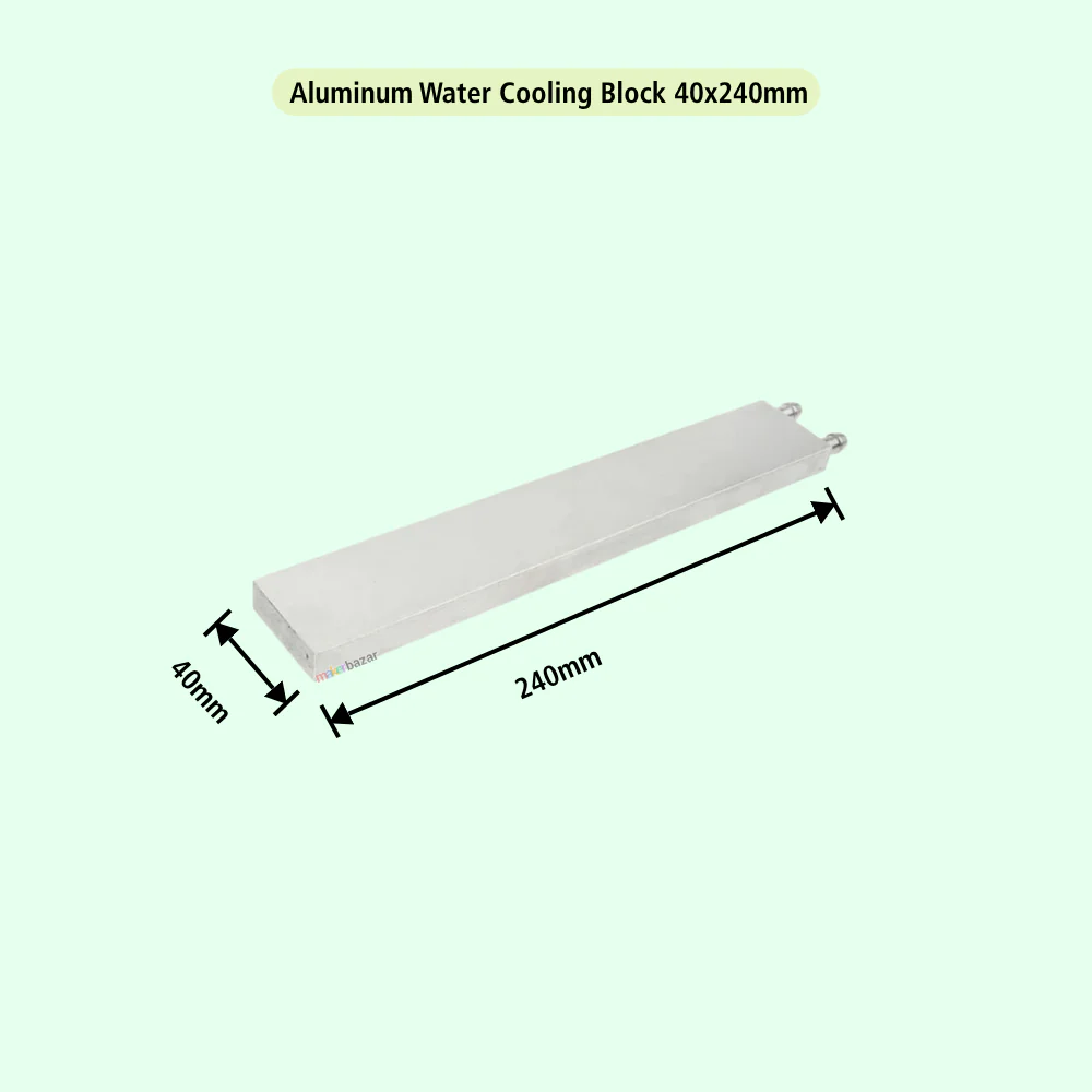 Same-Direction Aluminum Water Cooling Block for CPU/DIY Projects (Nozzles on Short-Side) - Image 13