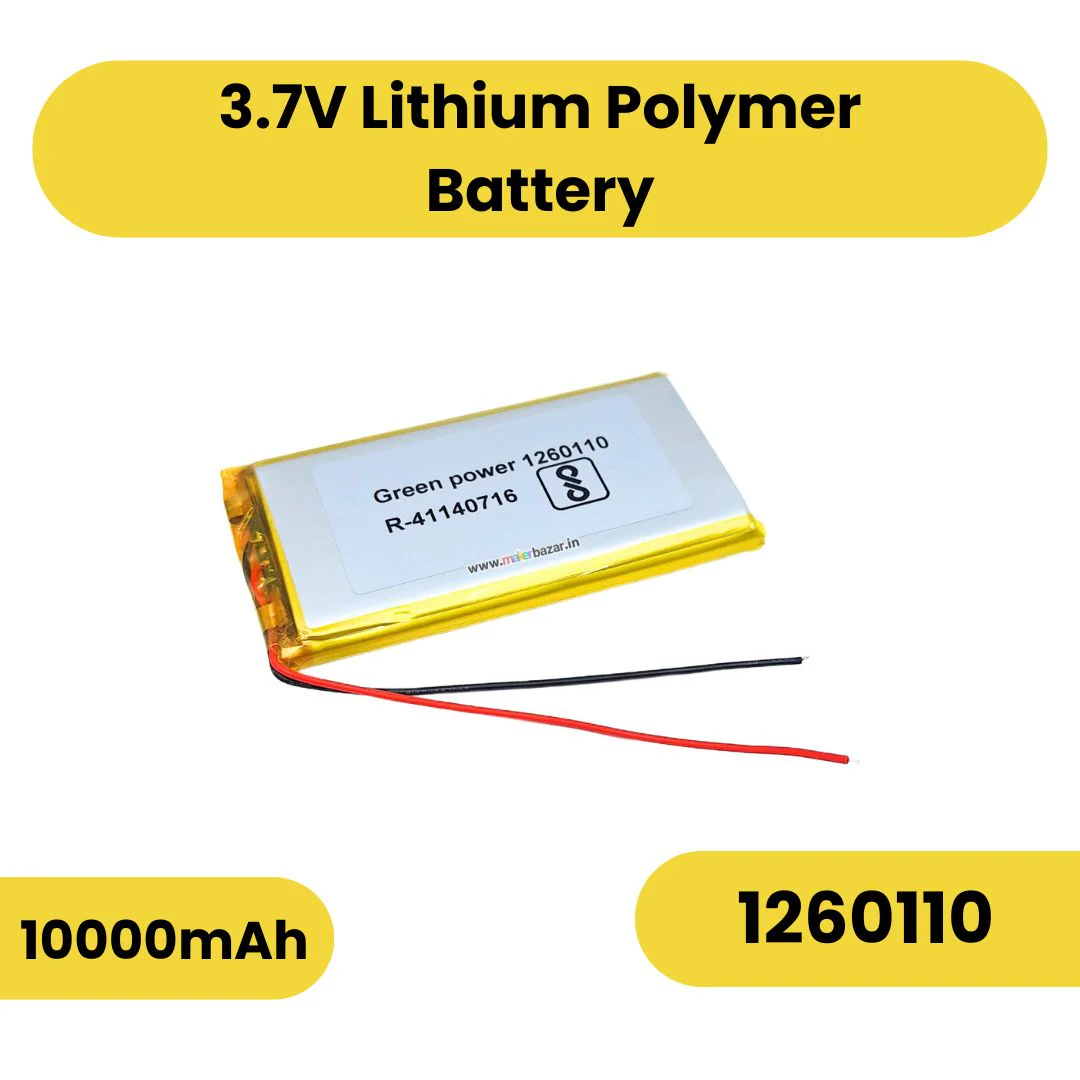 3.7V 10000mAh Lithium Polymer Battery Single Cell