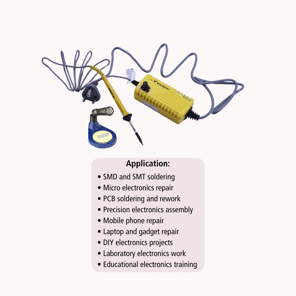 Soldron SMPS Micro Soldering Station 4W–18W Variable Wattage ESD Safe - Image 4