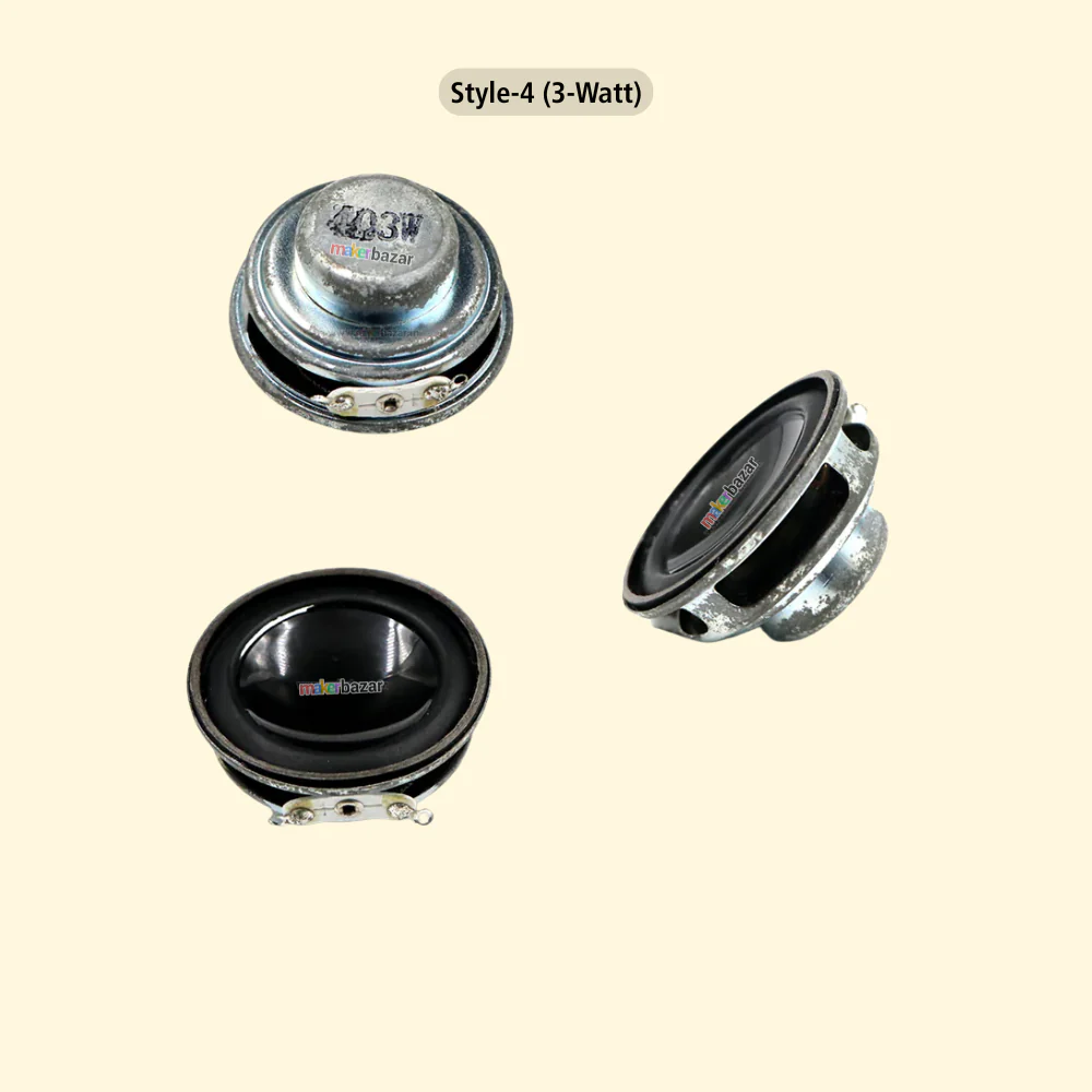 40mm 4-Ohm Speaker Aluminum Shell Internal Magnet 1.6inch - Image 3
