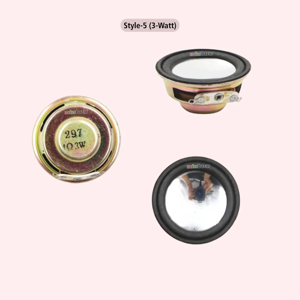 40mm 4-Ohm Speaker Aluminum Shell Internal Magnet 1.6inch - Image 6