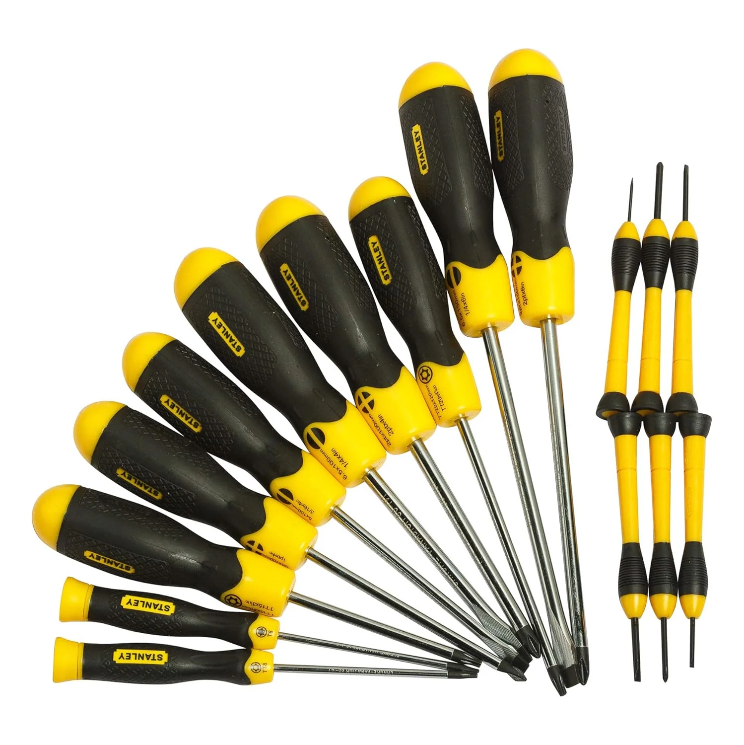 STANLEY 68-0002C 16Pcs Cushion Grip Screwdriver Set - Image 3