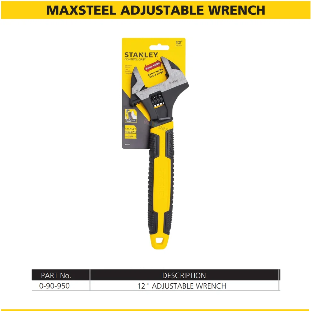 Stanley MaxSteel Adjustable Wrench - Image 5