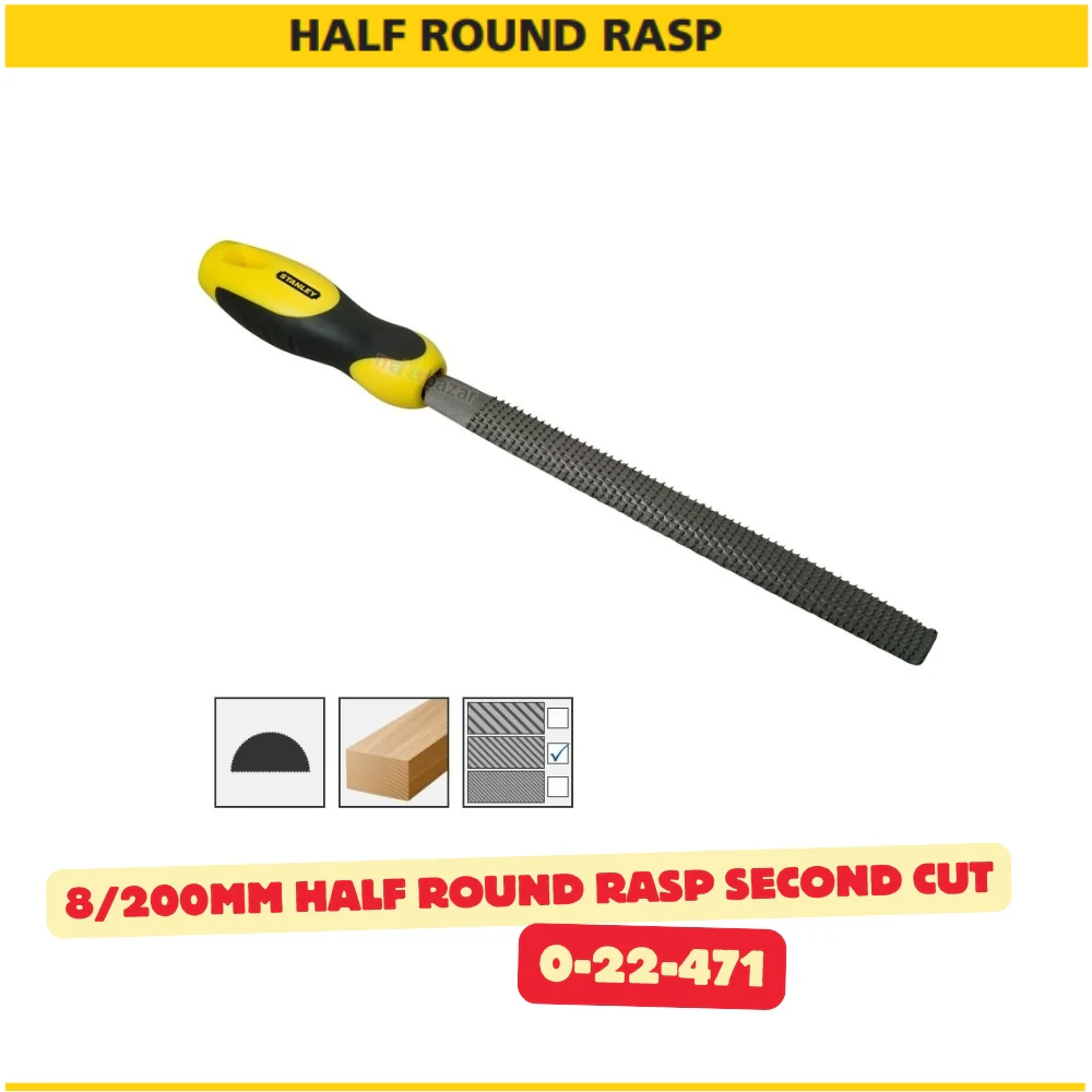 Stanley 8in/200mm Rasp Hand Filing Tool - Image 5