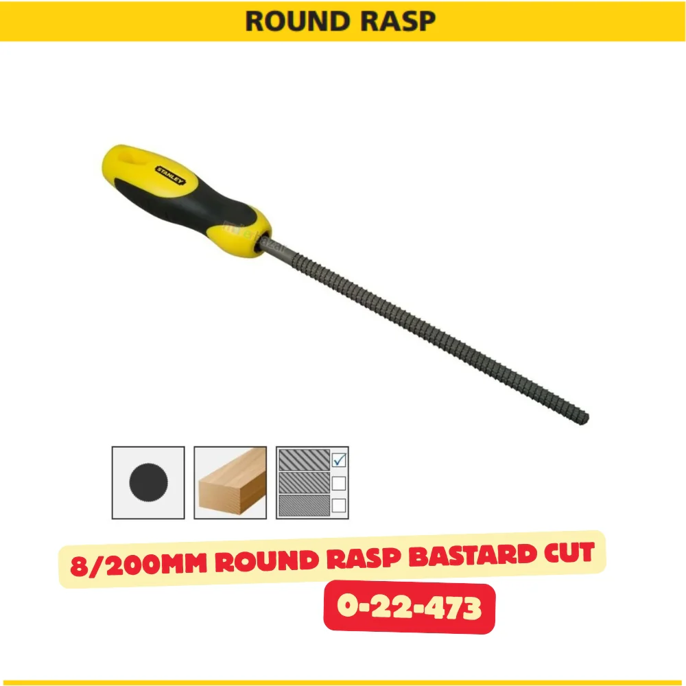 Stanley 8in/200mm Rasp Hand Filing Tool - Image 6