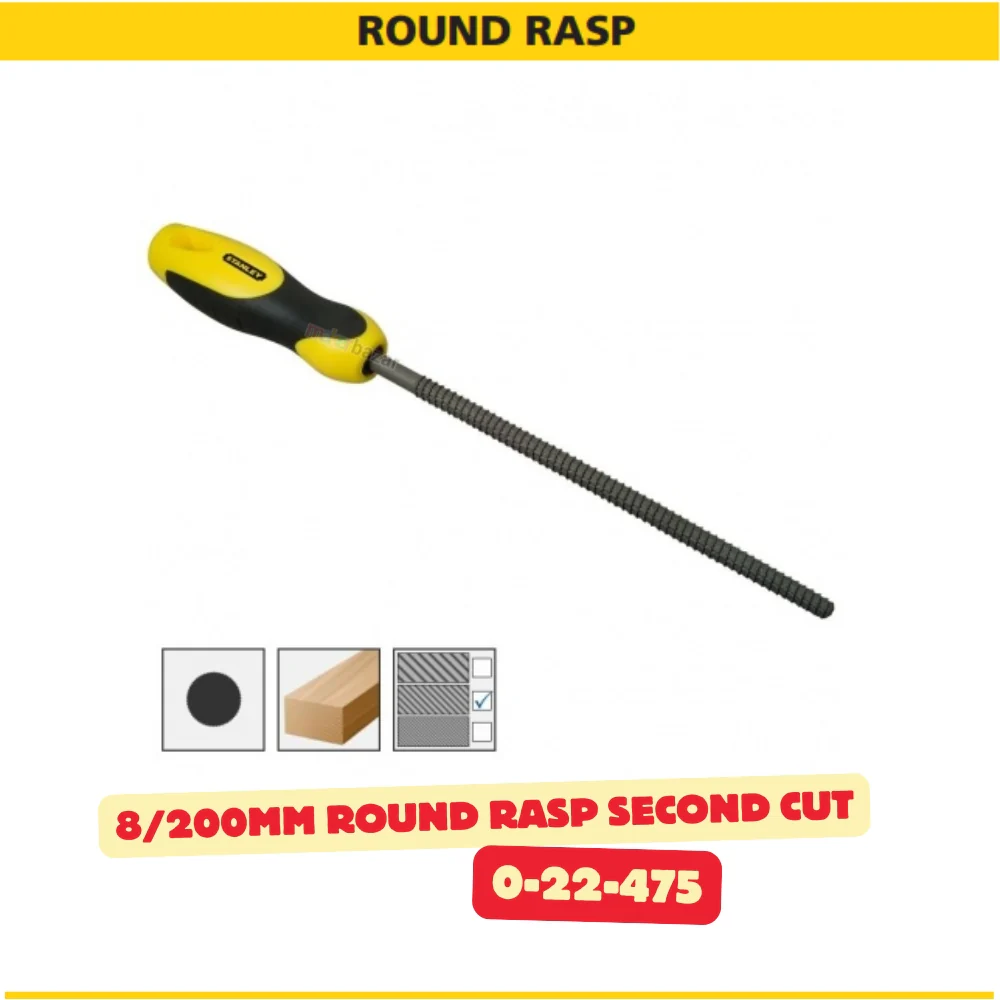 Stanley 8in/200mm Rasp Hand Filing Tool - Image 7