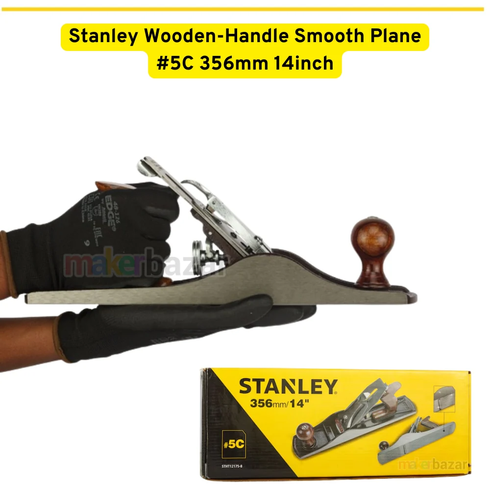 Stanley Wooden-Handle Smoothing Planer Tool - Image 5